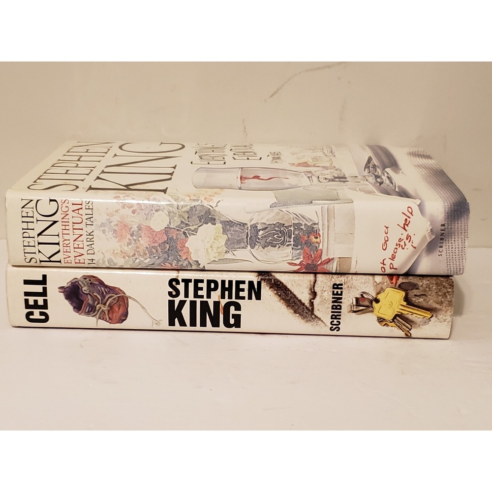 Lot Of 2 Stephen King Books Everythings Eventual / Cell Hardcover